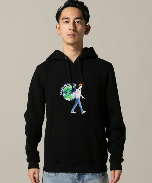JOINT WORKS(ジョイントワークス)の「QUATRE CENT QUINZE VOYAGER HOODIE(パーカー・メンズ・ブラック/オレンジ・LARGE/X-LARGE)」の4枚目の写真