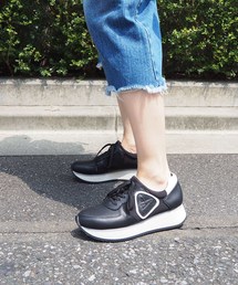 〈あしながおじさん〉　厚底ワッペンスニーカー