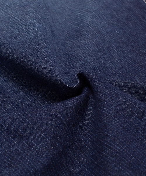 MONO-MART（モノマート）の「ビッグシルエットデニムボックスジャケット(10.0oz denim)（デニムジャケット・メンズ・ブルー系その他/ワンウォッシュ/ケミカルウォッシュ・M/L）」の6枚目の写真