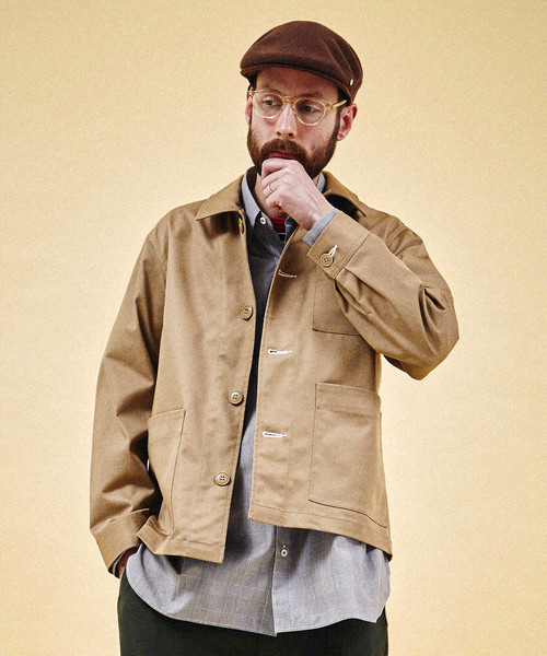 MR.OLIVE(ミスターオリーブ)の「COOLMAX STRETCH TWILL / WORKER'S SHORT COVER ALL(カバーオール)」|ベージュ