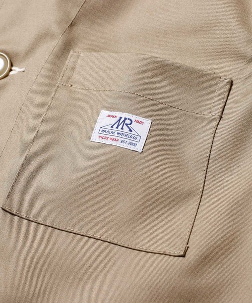 MR.OLIVE(ミスターオリーブ)の「COOLMAX STRETCH TWILL / WORKER'S SHORT COVER ALL(カバーオール・メンズ・ベージュ/ネイビー/グレー/アーミー・SMALL/MEDIUM/LARGE)」の17枚目の写真