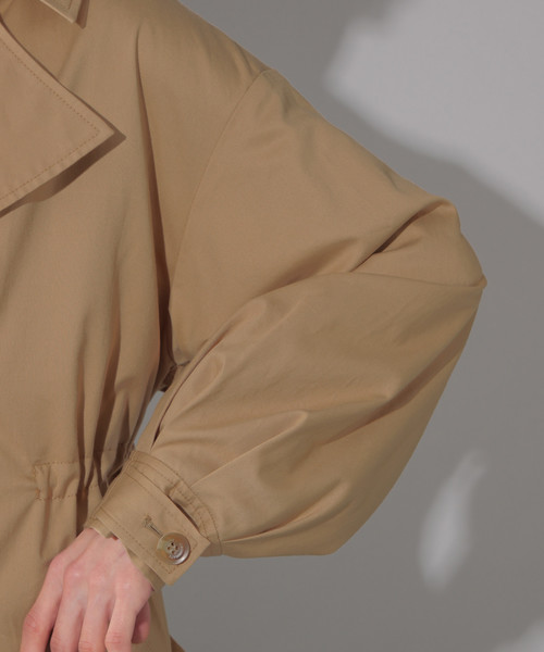 PAGEBOY（ページボーイ）の「【WEB限定アイテム】CテンセルBIGトレンチ（トレンチコート・レディース・ブラック/ベージュ/カーキ/アイボリー/ブルー系その他・SMALL/MEDIUM）」の13枚目の写真