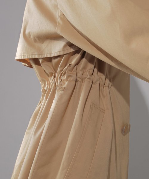 PAGEBOY（ページボーイ）の「【WEB限定アイテム】CテンセルBIGトレンチ（トレンチコート・レディース・ブラック/ベージュ/カーキ/アイボリー/ブルー系その他・SMALL/MEDIUM）」の18枚目の写真