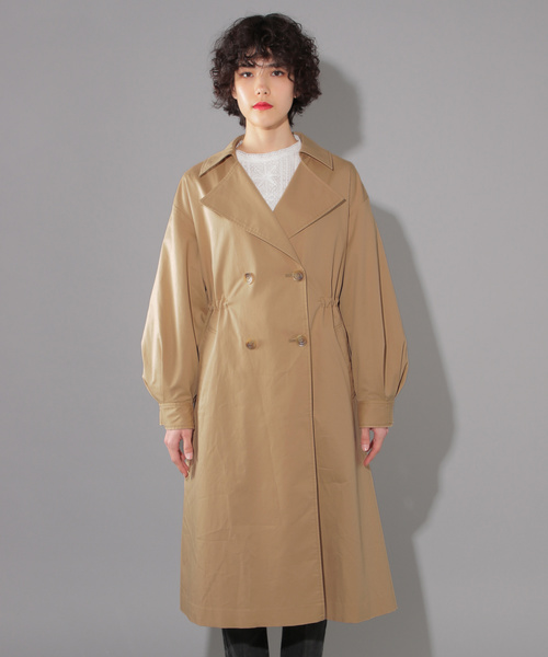 PAGEBOY（ページボーイ）の「【WEB限定アイテム】CテンセルBIGトレンチ（トレンチコート・レディース・ブラック/ベージュ/カーキ/アイボリー/ブルー系その他・SMALL/MEDIUM）」の20枚目の写真
