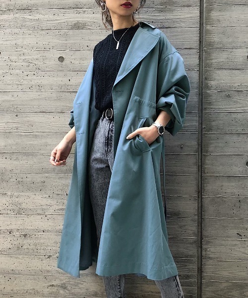 セール】【WEB限定アイテム】CテンセルBIGトレンチ（トレンチ