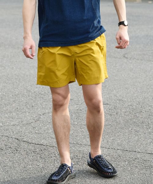 Champion（チャンピオン）の「Champion×SHIPS: 別注 撥水ナイロン ユーティリティ ショーツ（その他パンツ・メンズ・ブラック/ネイビー/マスタード・SMALL/MEDIUM/LARGE）」の5枚目の写真