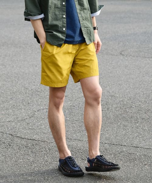 Champion（チャンピオン）の「Champion×SHIPS: 別注 撥水ナイロン ユーティリティ ショーツ（その他パンツ・メンズ・ブラック/ネイビー/マスタード・SMALL/MEDIUM/LARGE）」の4枚目の写真