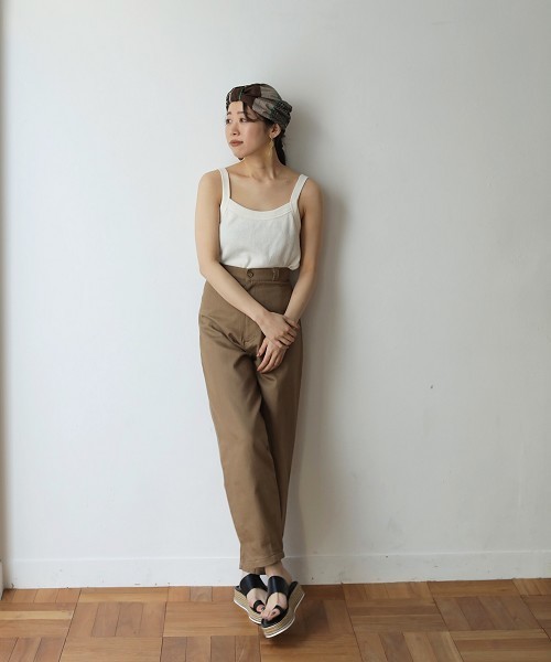 TODAYFUL（トゥデイフル）の「サーマルバインダータンクトップ（Tシャツ/カットソー・レディース・ホワイト/グレー・FREE）」の8枚目の写真