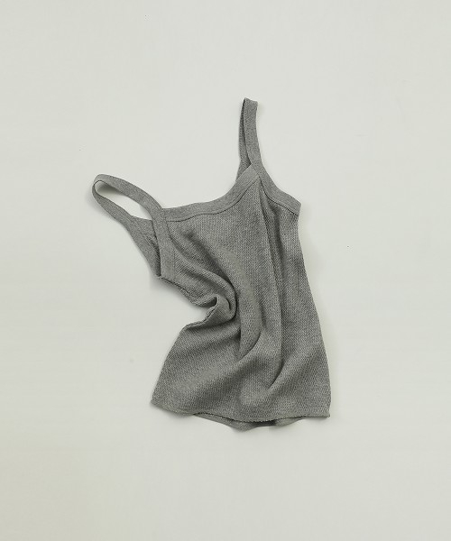 TODAYFUL（トゥデイフル）の「サーマルバインダータンクトップ（Tシャツ/カットソー・レディース・ホワイト/グレー・FREE）」の6枚目の写真