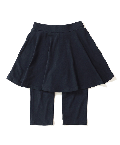 devirock（デビロック）の「ポケット付き 無地6分丈スカッツ（スカート・キッズ・ピンク系その他/グリーン系その他/レッド系その他/ヘザーチャコール/ブラック/ネイビー/カーキ/ラベンダー/ブルー系その他/パープル系その他・90cm/100cm/110cm/130cm/140cm/150cm/80ｃｍ/95cm/120cm/160cm）」の15枚目の写真