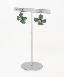【rurururu】マットカラーフラワーピアス