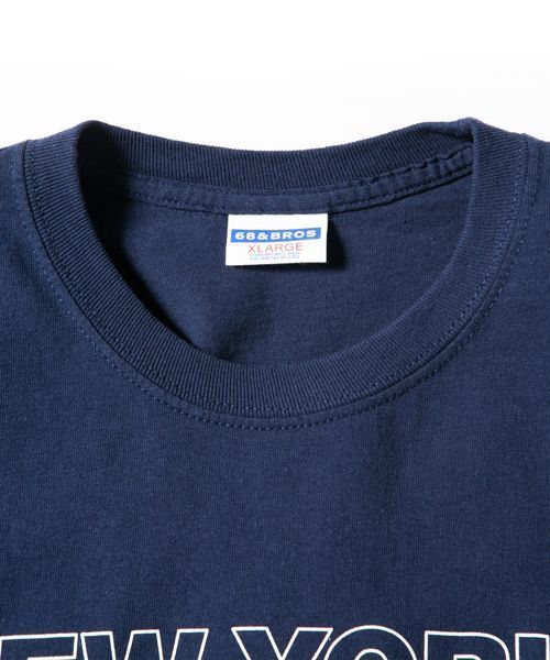 68&brothers(シックスティエイトアンドブラザーズ)の「L/S Tee "Souvenir"(Tシャツ/カットソー・メンズ・ホワイト/ネイビー/ヘザーグレー・MEDIUM/LARGE/X-LARGE)」の7枚目の写真