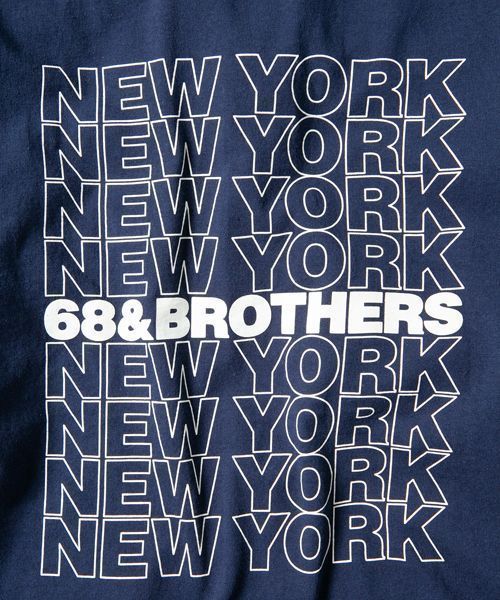 68&brothers(シックスティエイトアンドブラザーズ)の「L/S Tee "Souvenir"(Tシャツ/カットソー・メンズ・ホワイト/ネイビー/ヘザーグレー・MEDIUM/LARGE/X-LARGE)」の4枚目の写真