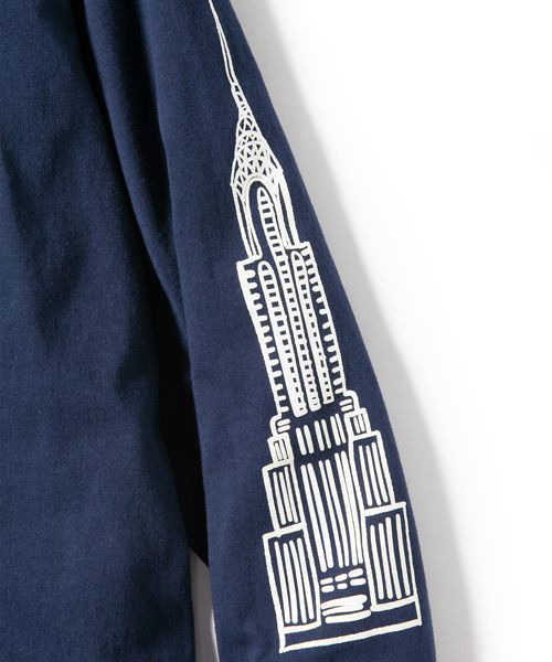 68&brothers(シックスティエイトアンドブラザーズ)の「L/S Tee "Souvenir"(Tシャツ/カットソー・メンズ・ホワイト/ネイビー/ヘザーグレー・MEDIUM/LARGE/X-LARGE)」の6枚目の写真