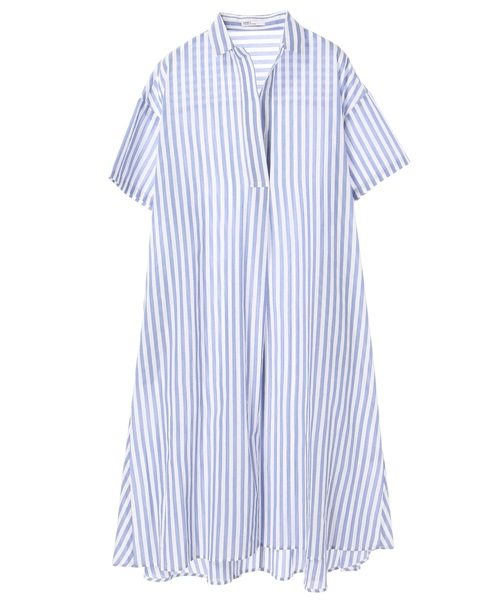 CRAFT STANDARD BOUTIQUE（クラフトスタンダードブティック）の「スキッパービッグシャツワンピース☆○（ワンピース・レディース・ベージュ/オフホワイト/ブルー系その他/イエロー系その他・FREE）」の22枚目の写真