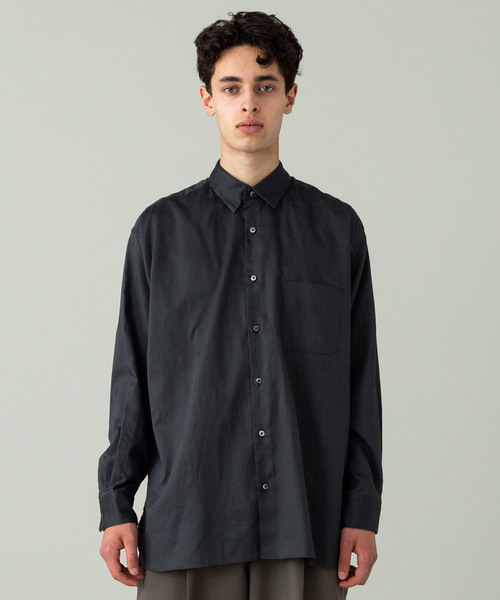 markaware（マーカウェア）の「【MARKAWARE】コンフォートフィットシャツ（シャツ/ブラウス・メンズ・ブラウン/ダークグレー・1/2）」の14枚目の写真