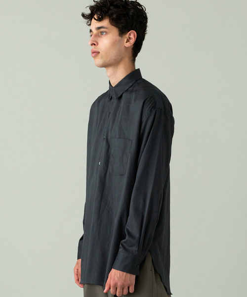 markaware（マーカウェア）の「【MARKAWARE】コンフォートフィットシャツ（シャツ/ブラウス・メンズ・ブラウン/ダークグレー・1/2）」の8枚目の写真