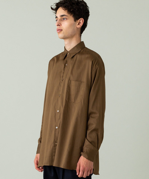 markaware（マーカウェア）の「【MARKAWARE】コンフォートフィットシャツ（シャツ/ブラウス・メンズ・ブラウン/ダークグレー・1/2）」の5枚目の写真