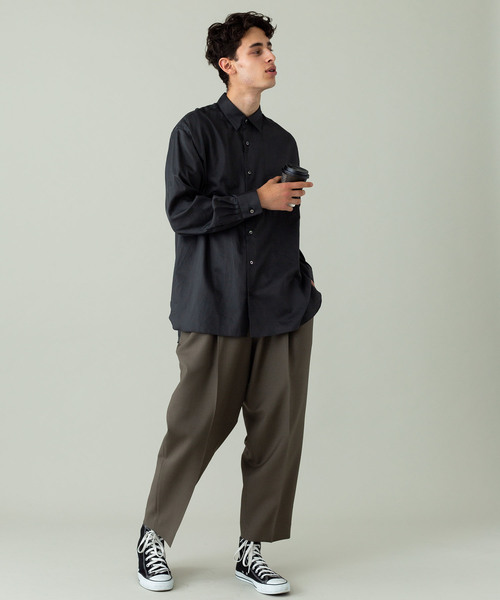 markaware（マーカウェア）の「【MARKAWARE】コンフォートフィットシャツ（シャツ/ブラウス・メンズ・ブラウン/ダークグレー・1/2）」の10枚目の写真