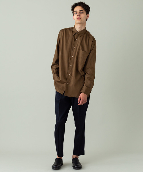 markaware（マーカウェア）の「【MARKAWARE】コンフォートフィットシャツ（シャツ/ブラウス・メンズ・ブラウン/ダークグレー・1/2）」の18枚目の写真