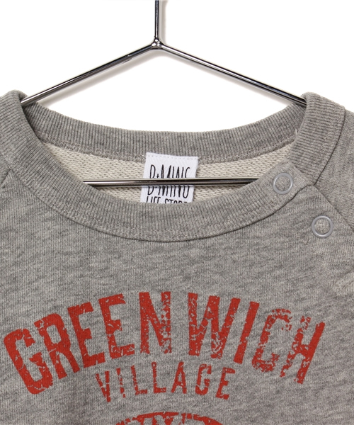 B:MING by BEAMS（ビーミングバイビームス）の「○ビーミング by ビームス / スウェットプリントクルー（スウェット・キッズ・ライトグレー/ネイビー・100/140/110/130/150/120/90/80）」の4枚目の写真