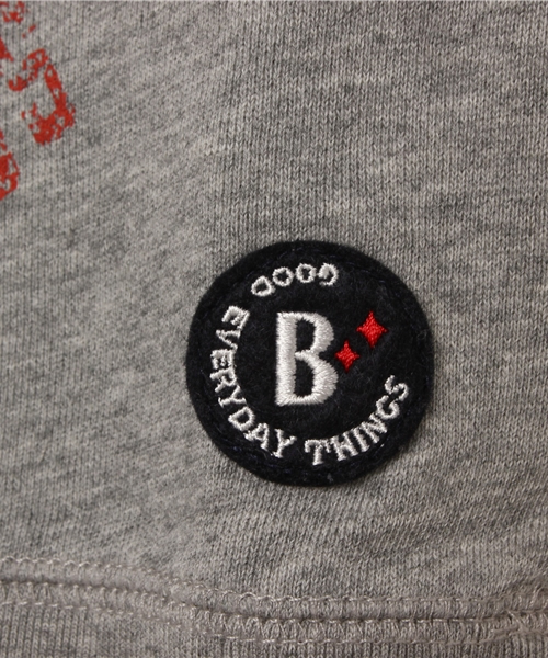 B:MING by BEAMS（ビーミングバイビームス）の「○ビーミング by ビームス / スウェットプリントクルー（スウェット・キッズ・ライトグレー/ネイビー・100/140/110/130/150/120/90/80）」の7枚目の写真