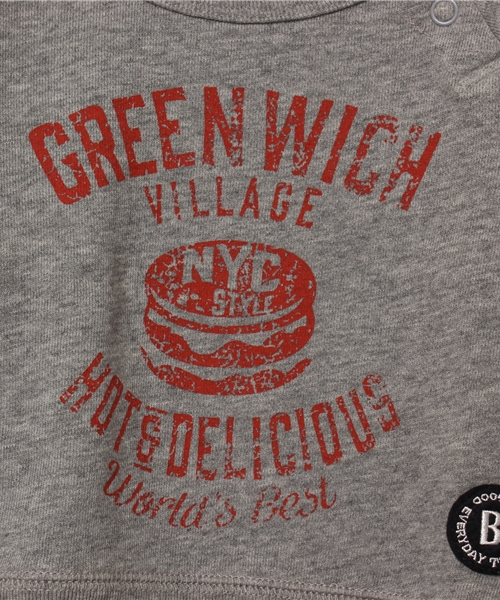 B:MING by BEAMS（ビーミングバイビームス）の「○ビーミング by ビームス / スウェットプリントクルー（スウェット・キッズ・ライトグレー/ネイビー・100/140/110/130/150/120/90/80）」の8枚目の写真