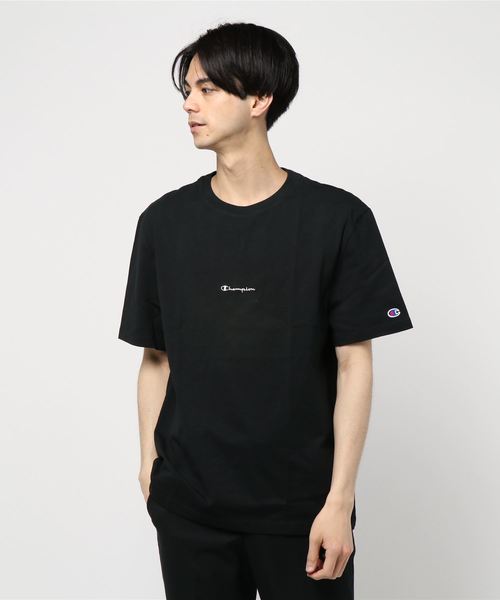 Champion（チャンピオン）の「Champion×EDIFICE / チャンピオン別注 SMALL LOGO TEE（Tシャツ/カットソー・メンズ・ブラック/ホワイト/ベージュ/ネイビー/ピンク・MEDIUM/LARGE/SMALL）」の7枚目の写真