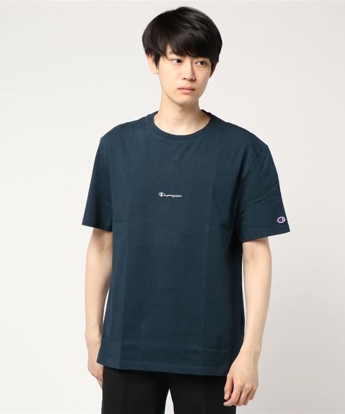 Champion（チャンピオン）の「Champion×EDIFICE / チャンピオン別注 SMALL LOGO TEE（Tシャツ/カットソー・メンズ・ブラック/ホワイト/ベージュ/ネイビー/ピンク・MEDIUM/LARGE/SMALL）」の9枚目の写真