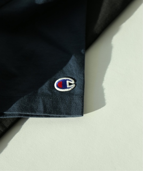 Champion（チャンピオン）の「Champion×EDIFICE / チャンピオン別注 SMALL LOGO TEE（Tシャツ/カットソー・メンズ・ブラック/ホワイト/ベージュ/ネイビー/ピンク・MEDIUM/LARGE/SMALL）」の16枚目の写真