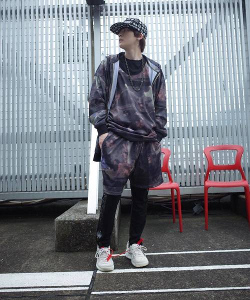 rovtski(ロフトスキー)の「【セットアップ対応】MESH SHORTS/アートプリント 総柄ショーツ(その他パンツ・メンズ・その他/ホワイト×ブラック・FREE)」の16枚目の写真