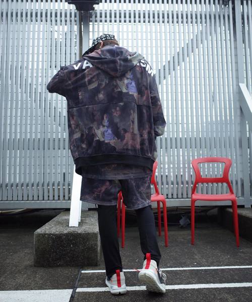 rovtski(ロフトスキー)の「【セットアップ対応】MESH SHORTS/アートプリント 総柄ショーツ(その他パンツ・メンズ・その他/ホワイト×ブラック・FREE)」の18枚目の写真