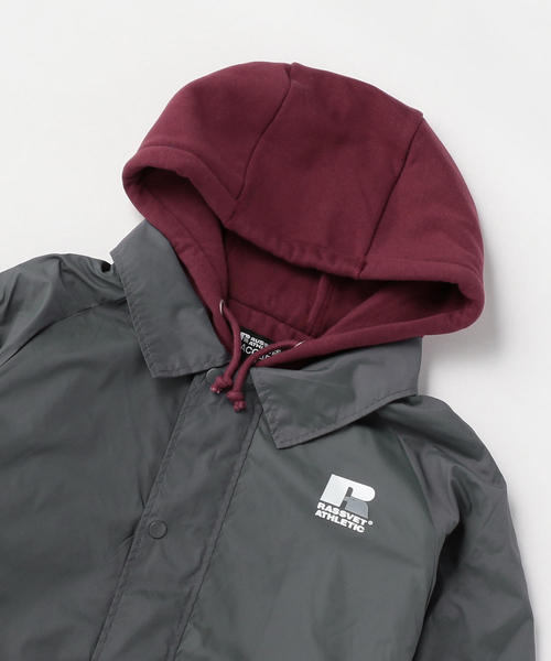 RASSVET / PACCBET（ラスベート）の「RASSVET（ラスベート）× RUSSELL ATHLETIC RVS COACH HOODIE（その他アウター・メンズ・グレー/ネイビー・LARGE/SMALL/MEDIUM）」の20枚目の写真