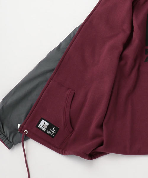 RASSVET / PACCBET（ラスベート）の「RASSVET（ラスベート）× RUSSELL ATHLETIC RVS COACH HOODIE（その他アウター・メンズ・グレー/ネイビー・LARGE/SMALL/MEDIUM）」の14枚目の写真