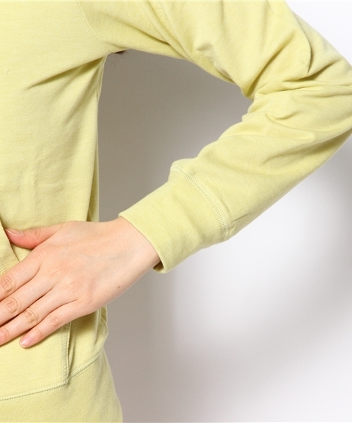 DISCOAT（ディスコート）の「【Discoat】ミニ裏毛パーカー（パーカー・レディース・グレー/イエロー/ネイビー・ﾌﾘ-）」の10枚目の写真