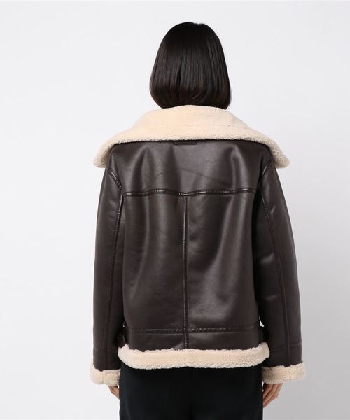 ENVYM（アンビー）の「パイピングボンバーＪＫ（その他アウター・レディース・ベージュ/ブラック/ブラウン・FREE）」の5枚目の写真