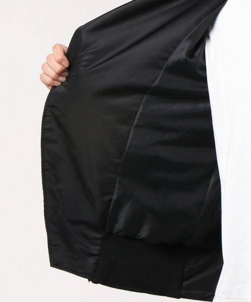 hummel(ヒュンメル)の「直営店・WEB限定 hummel(ヒュンメル)ボア切り替えライダースジャケット(ライダースジャケット・メンズ・ブラック/ネイビー/カーキ・S/M/L/XL)」の6枚目の写真