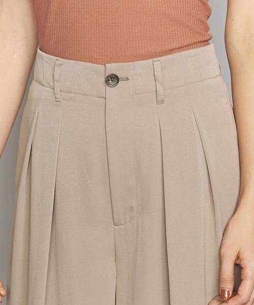 BEAUTY&YOUTH UNITED ARROWS(ビューティーアンドユースユナイテッドアローズ)の「BY ピーチスキン2タックワイドパンツ2/ライナー付きо(その他パンツ・レディース・ダークブラウン/モカ/ナチュラル・SMALL/LARGE/MEDIUM)」の18枚目の写真