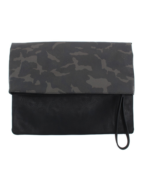 UNION STATION（ユニオンステーション）の「バイカラー2wayクラッチバッグ（クラッチバッグ・メンズ・ブラック/カーキ/ブルー/キャメル・FREE）」の3枚目の写真