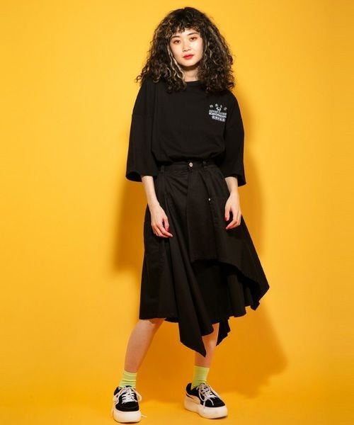 Candy Stripper（キャンディストリッパー）の「SUPERB CLOTHING CANDY トップ（Tシャツ/カットソー・レディース・オフホワイト/オレンジ/ブラック・2）」の3枚目の写真