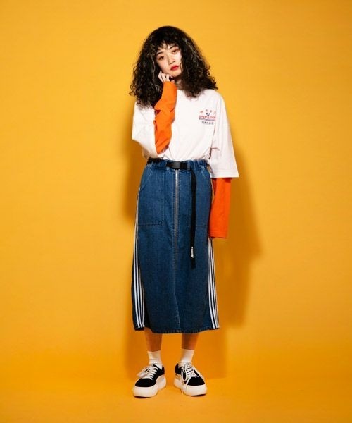 Candy Stripper（キャンディストリッパー）の「SUPERB CLOTHING CANDY トップ（Tシャツ/カットソー・レディース・オフホワイト/オレンジ/ブラック・2）」の4枚目の写真