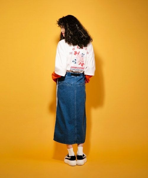 Candy Stripper（キャンディストリッパー）の「SUPERB CLOTHING CANDY トップ（Tシャツ/カットソー・レディース・オフホワイト/オレンジ/ブラック・2）」の5枚目の写真