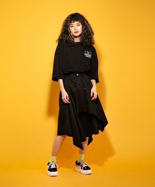 Candy Stripper（キャンディストリッパー）の「SUPERB CLOTHING CANDY トップ（Tシャツ/カットソー・レディース・オフホワイト/オレンジ/ブラック・2）」の6枚目の写真