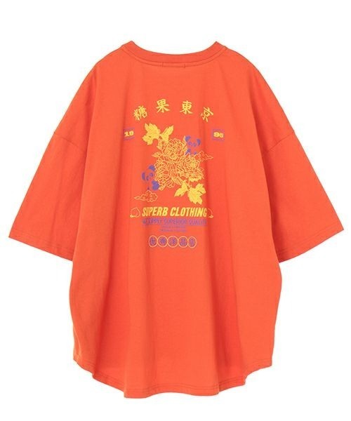 Candy Stripper（キャンディストリッパー）の「SUPERB CLOTHING CANDY トップ（Tシャツ/カットソー・レディース・オフホワイト/オレンジ/ブラック・2）」の10枚目の写真