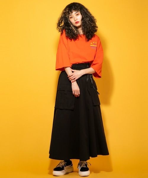 Candy Stripper（キャンディストリッパー）の「SUPERB CLOTHING CANDY トップ（Tシャツ/カットソー・レディース・オフホワイト/オレンジ/ブラック・2）」の17枚目の写真