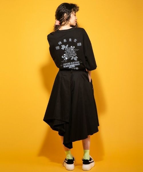 Candy Stripper（キャンディストリッパー）の「SUPERB CLOTHING CANDY トップ（Tシャツ/カットソー・レディース・オフホワイト/オレンジ/ブラック・2）」の16枚目の写真