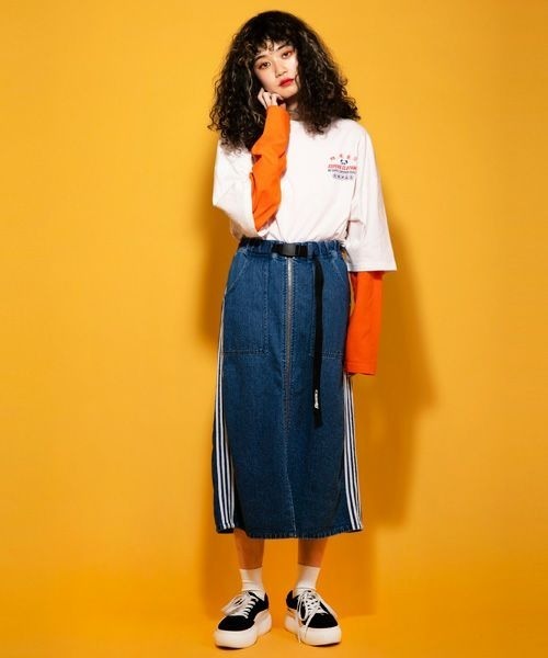 Candy Stripper（キャンディストリッパー）の「SUPERB CLOTHING CANDY トップ（Tシャツ/カットソー・レディース・オフホワイト/オレンジ/ブラック・2）」の19枚目の写真