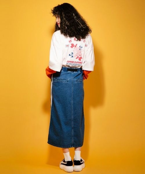 Candy Stripper（キャンディストリッパー）の「SUPERB CLOTHING CANDY トップ（Tシャツ/カットソー・レディース・オフホワイト/オレンジ/ブラック・2）」の18枚目の写真