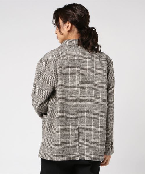 WEGO（ウィゴー）の「WEGO/【セットアップ対応商品】起毛チェックテーラードジャケット（テーラードジャケット・レディース・グレー系その他2/ブラウン系その他2・FREE）」の17枚目の写真