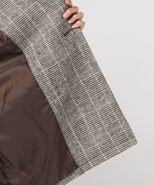 WEGO（ウィゴー）の「WEGO/【セットアップ対応商品】起毛チェックテーラードジャケット（テーラードジャケット・レディース・グレー系その他2/ブラウン系その他2・FREE）」の13枚目の写真